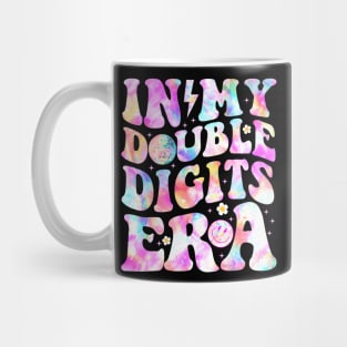 In My Double Digits Era 10th Birthday Version Tie Dye Groovy Mug